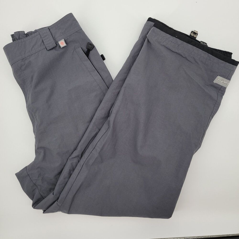 Twist Gentech Fabric Lined Grey Snowboarding Outerwear Pants M